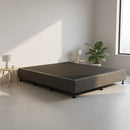 Palermo King Ensemble Bed Base Platinum Graphite Linen Fabric-1