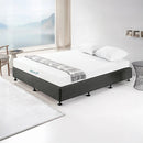 Palermo King Ensemble Bed Base Platinum Graphite Linen Fabric-2