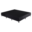Palermo King Ensemble Bed Base Midnight Black Linen Fabric-2