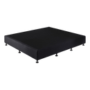 Palermo King Ensemble Bed Base Midnight Black Linen Fabric-4