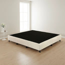 Palermo King Ensemble Bed Base Platinum Natural Sand Linen Fabric-1