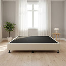 Palermo King Ensemble Bed Base Platinum Natural Sand Linen Fabric-4