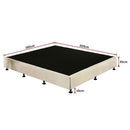 Palermo King Ensemble Bed Base Platinum Natural Sand Linen Fabric-8