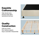 Palermo King Ensemble Bed Base Platinum Natural Sand Linen Fabric-5