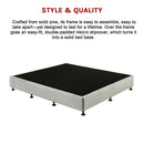 Palermo King Ensemble Bed Base Platinum Light Grey Linen Fabric-12