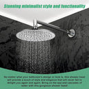 300mm Brass Shower Head Round Chrome Showerhead-6