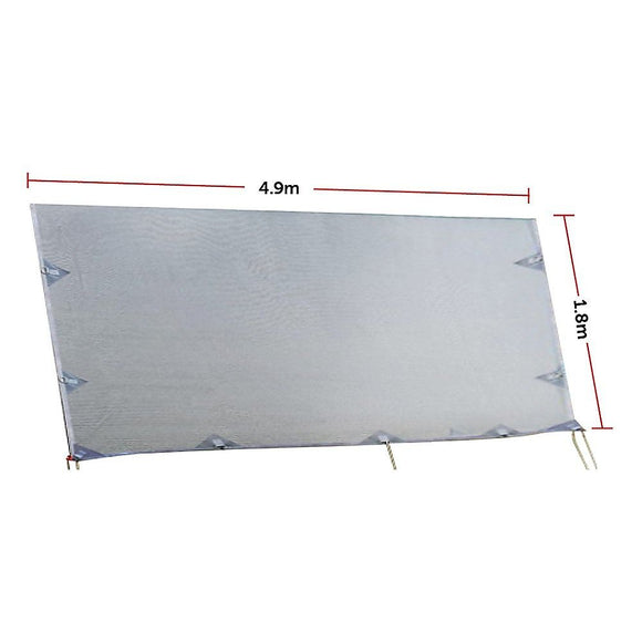 Caravan Privacy Screen – 4.9x1.8m Side Screen for Roll-Out Awnings