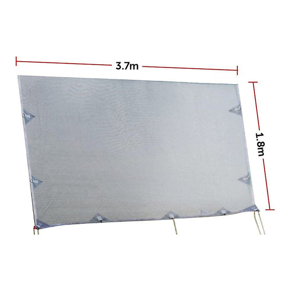 Caravan Privacy Screen – 3.7x1.8m Side Screen for Roll-Out Awnings