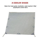 Pop Top Caravan Privacy Screen Sun Shade Side Extension 2.1 x 1.8m-7