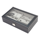 6+3 Grid Watch Sunglass Eyeglasses Display Box Case Storage Organizer PU Leather-7