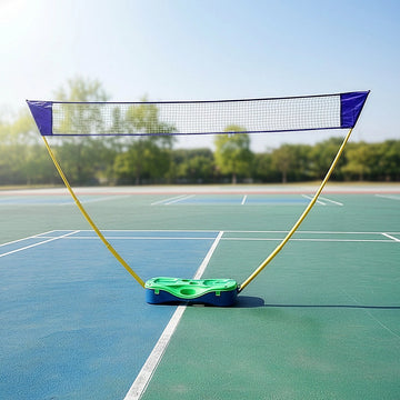 Folding Portable Badminton Combo Set Volleyball Net Outdoor Sports - 0