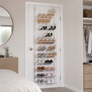 36 Pair Shoe Holder Organiser Over The Door Hanging Shelf Rack Storage Hook-3