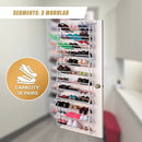 36 Pair Shoe Holder Organiser Over The Door Hanging Shelf Rack Storage Hook-6