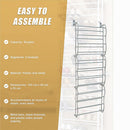 36 Pair Shoe Holder Organiser Over The Door Hanging Shelf Rack Storage Hook-8