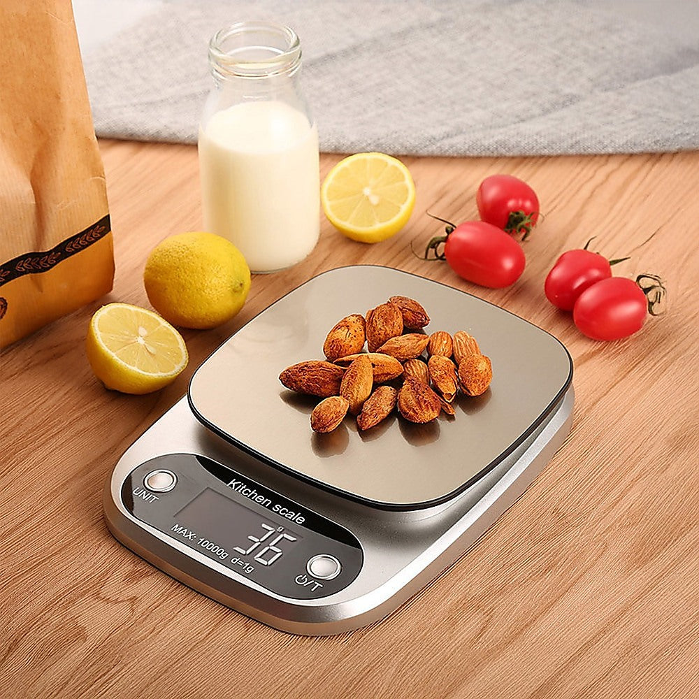 Kitchen Scale Digital Postal LCD Electronic Weight Scales Food Shop 10kg/1g - 0