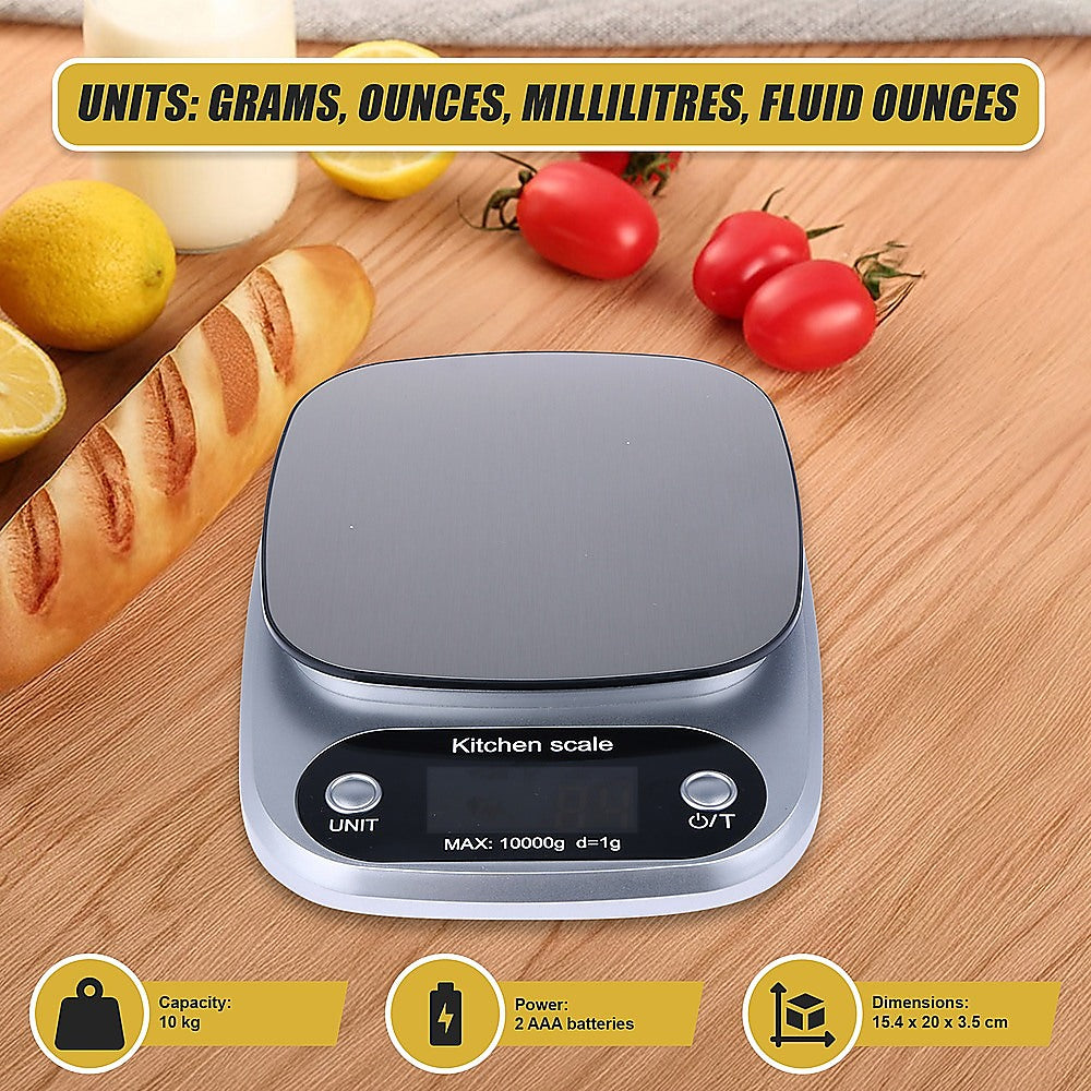 Kitchen Scale Digital Postal LCD Electronic Weight Scales Food Shop 10kg/1g