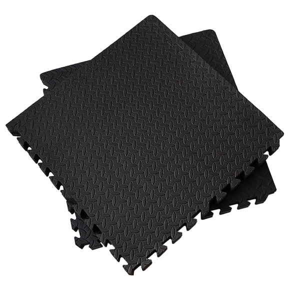 12 Tiles EVA Rubber Foam Gym Mat 60x60cm – 2.5cm Thick Fitness Flooring Set