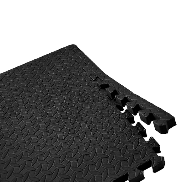 12 Tiles EVA Rubber Foam Gym Mat 60x60cm – 2.5cm Thick Fitness Flooring Set