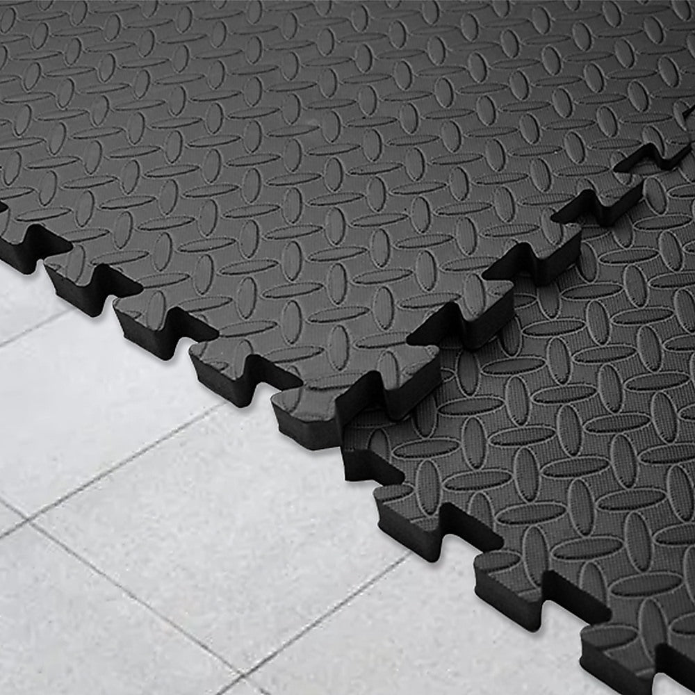 12 Tiles EVA Rubber Foam Gym Mat 60cm x 60cm 2.5cm Fitness Flooring - 0