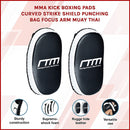 MMA Kick Boxing Pads Curved Strike Shield Punching Bag Focus Arm Muay Thai-3
