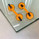 2x 100kg Aluminum Alloy Double Locking Suction Cup Glazer Glass Sucker Lifter-2