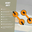 2x 100kg Aluminum Alloy Double Locking Suction Cup Glazer Glass Sucker Lifter-3