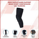 Knee Sleeve Guard Support Brace Sport Compression Calf Running-3