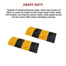 Pair of 1m Long 60T Load Rubber Speed Bump Hump Modular Speed Humps Road Hump-8