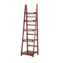 5 Tier Wooden Ladder Shelf Stand Storage Book Shelves Shelving Display Rack-1
