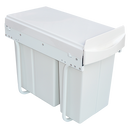 Pull Out Bin Kitchen Double Dual Slide Garbage Rubbish Waste 10L+20L-4