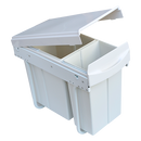 Pull Out Bin Kitchen Double Dual Slide Garbage Rubbish Waste 10L+20L-7