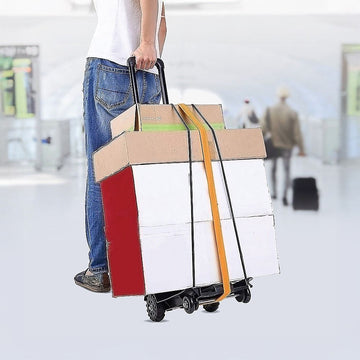 Portable Cart Folding Dolly Push Truck Hand Collapsible Trolley Luggage 70Kg