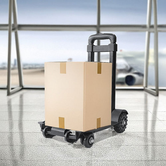 Portable Cart Folding Dolly Push Truck Hand Collapsible Trolley Luggage 70Kg