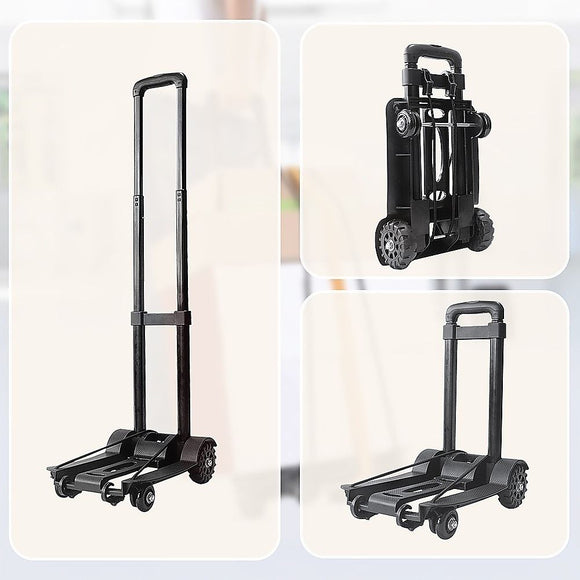 Portable Cart Folding Dolly Push Truck Hand Collapsible Trolley Luggage 70Kg