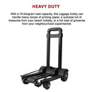 Portable Cart Folding Dolly Push Truck Hand Collapsible Trolley Luggage 70Kg-12