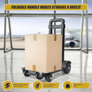 Portable Cart Folding Dolly Push Truck Hand Collapsible Trolley Luggage 70Kg-10
