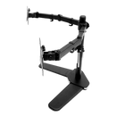 13"-27" Dual Screen Monitor Stand TV Bracket Computer Display Desk Mount Holder-5