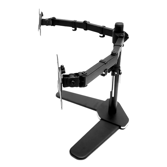 13"-27" Dual Screen Monitor Stand TV Bracket Computer Display Desk Mount Holder