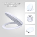 Quick Release Soft Close Toilet Seat White Bathroom Heavy Duty-8