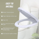 Quick Release Soft Close Toilet Seat White Bathroom Heavy Duty-11