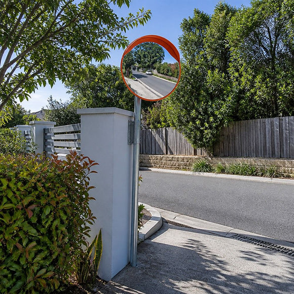 60cm Round Convex Mirror Blind Spot Safety Traffic Driveway Shop Wide Angle