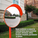 60cm Round Convex Mirror Blind Spot Safety Traffic Driveway Shop Wide Angle-6