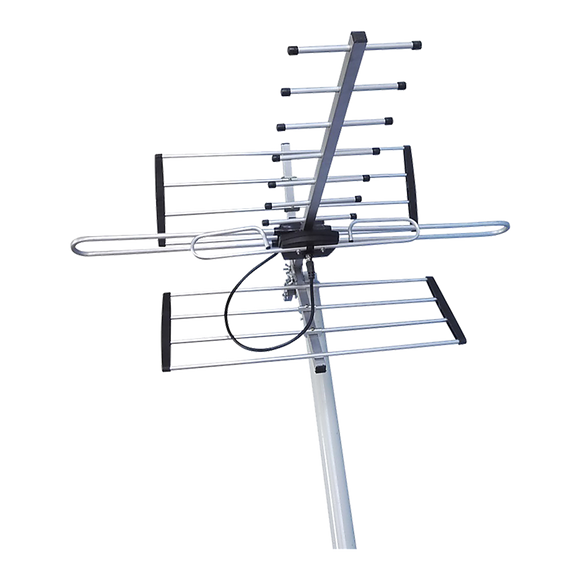 Digital TV Outdoor Antenna Aerial UHF VHF FM Signal Booster HD