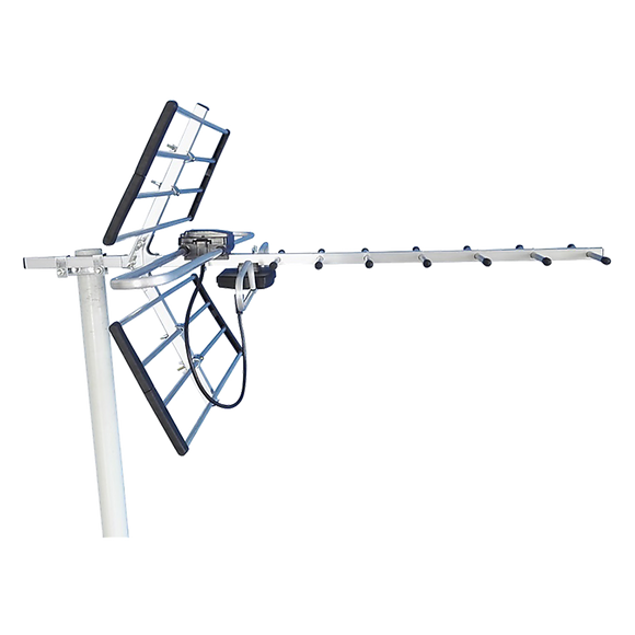 Digital TV Outdoor Antenna Aerial UHF VHF FM Signal Booster HD