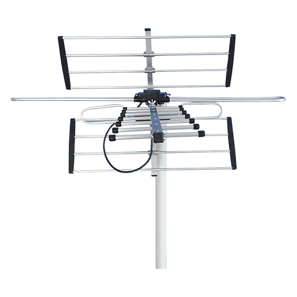 Digital TV Outdoor Antenna Aerial UHF VHF FM Signal Booster HD
