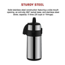 Air Pot for Tea Coffee 5L Pump Action Insulated Airpot Flask Drink Dispenser-8