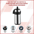 Air Pot for Tea Coffee 5L Pump Action Insulated Airpot Flask Drink Dispenser-3