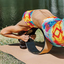 Yoga Pilates Wheel Cork Circle Prop Back Chest Hips Abdomen Stretch Roller-1