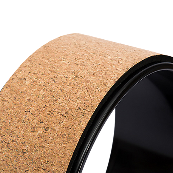 Yoga Pilates Wheel Cork Circle Prop Back Chest Hips Abdomen Stretch Roller