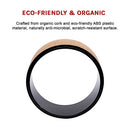 Yoga Pilates Wheel Cork Circle Prop Back Chest Hips Abdomen Stretch Roller-11